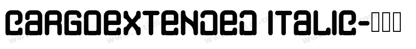 CargoExtended Italic字体转换